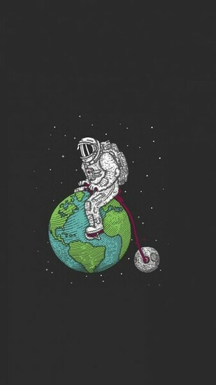 Astronaut On Earth 123mobilewallpaper