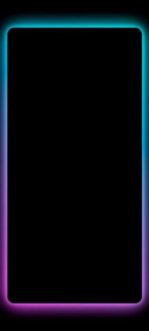 Borderlight Edge Amoled Black Neon Wallpaper