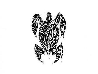 Black Tribal Turtle Tattoo Wallpaper Mode