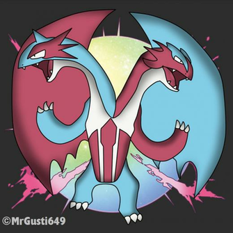 Mega Salamence Fanmade By Mrgusti649
