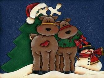 Christmas Computer Wallpaper Reindeer