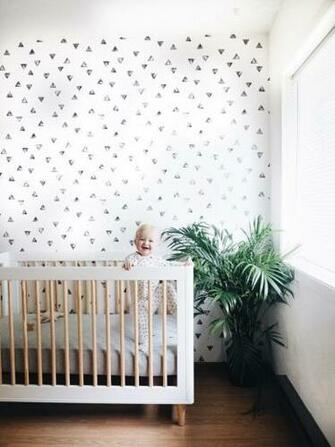 Triangle Removable Wall Paper Chasing Boys Room