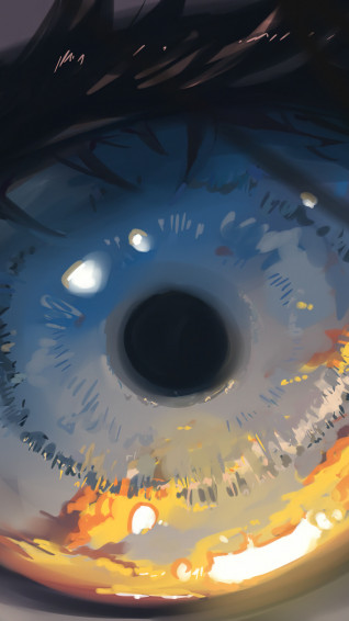 Beautiful Eye Anime Wallpaper iPhone Phone 4k 1330f