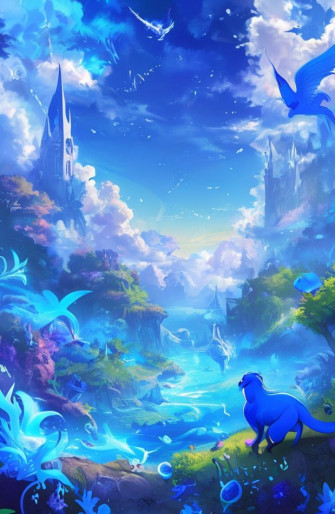 Blue Anime Wallpaper
