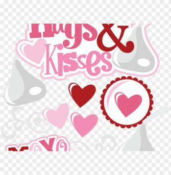 Hershey Kisses Cliparts Valentines Day Scrapbook Clipart Png