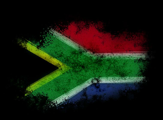 South African Flag Grunge D By Metatonix