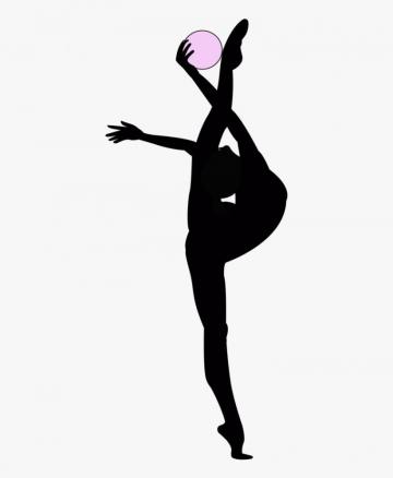Gymnastics Background Png Rhythmic Silhouette