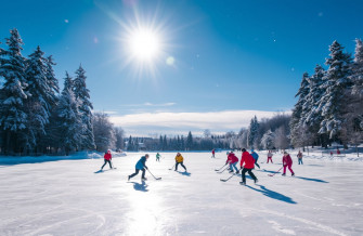 Pond Hockey Wallpaper