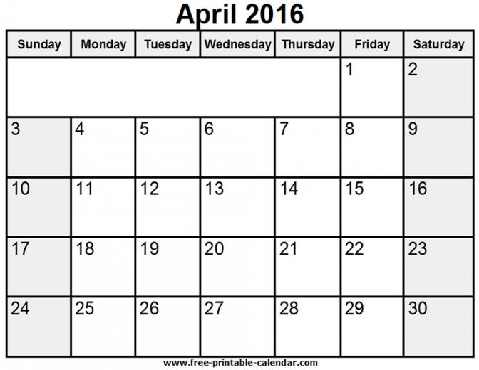 Best Blank Calendar April HD Wallpaper Plainpix Link
