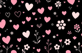 Cute Black And Pink Wallpaper