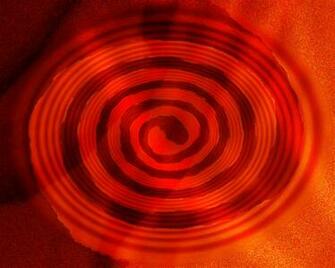 Dark And Light Burnt Orange Spiral Wallpaper
