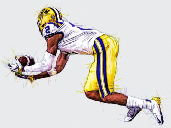 Justin Jefferson Lsu Wr Minnesota Vikings Football College