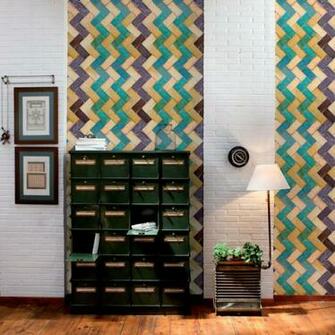 Tiles Digitally Printed Wallpaper Collection Traditional