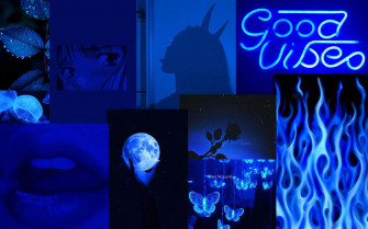 Caption Embodying Power In Blue The Baddie