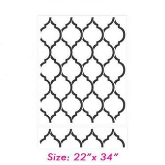 Moroccan Stencil Template Beautiful Quatrefoil