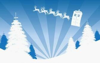 Tardis Christmas Doctor Who Wallpaper