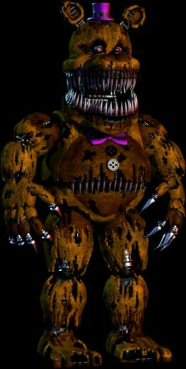 Nightmare Fredbear Transparent By Manglethefoxtoy