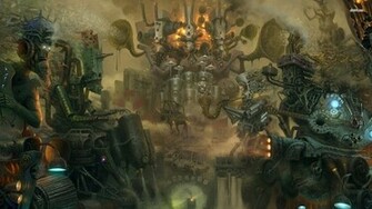 Wallpaper Steampunk Factory Artistic Jpg