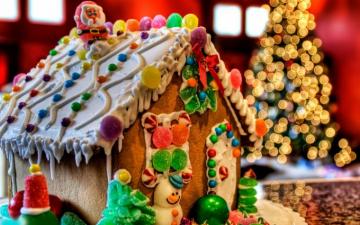 Gingerbread Wallpaper House Food Dessert