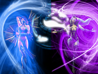 Mk9 Kitana And Sindel By Fallingcyrax
