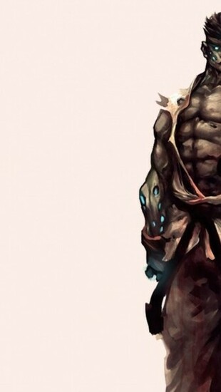 Zombie Street Fighter iPhone Wallpaper