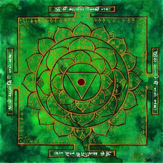 Mahavidya Matangi Yantra Painting By Mira Krishnan Fine Art America