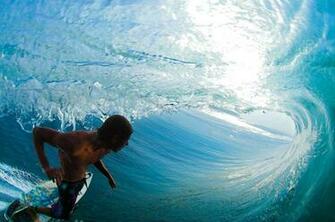 Surfers Surfing