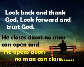 Motivational Wallpaper On Belief Look Back And Thank God Dont