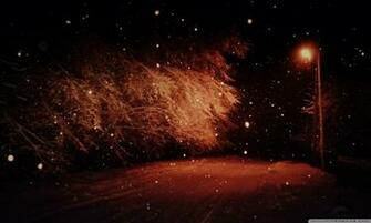 Dark Winter Night Snow HD Wallpaper Stylish