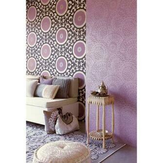 Blue Modern Medallion Eijffinger Wallpaper