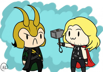 Chibi Loki And Thor Wallpaper Image Pictures Becuo