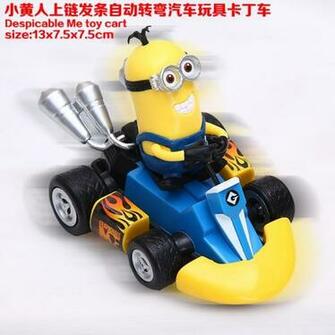 Minion Car Despicable Me Wind Up Spring Cartoon Baby Toy Mini