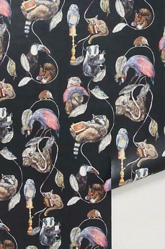 Party Animals Wallpaper Anthropologie