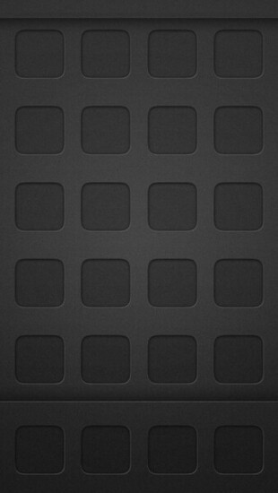 Dark Black App Grid Homescreen