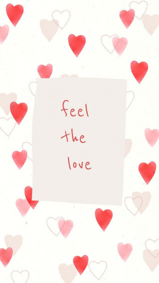 Fill The Love iPhone Hearts Wallpaper