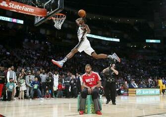 Basketball Player In White And Black Jersey Shirt Shorts Slam