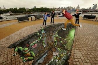 Nickelodeon Uk Teenage Mutant Ninja Turtles Southbank Artwork