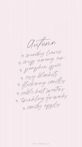 Enchanting iPhone Wallpaper For Autumn Love Catherine