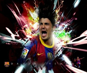 David Villa Fc Barcelona Wallpaper Fan Art