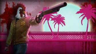 Hotline Miami Pink C Wallpaper Background