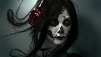 Wallpaper Skull Makeup