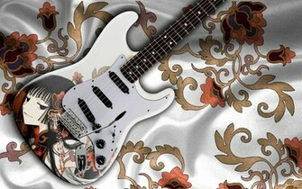 Stylish Guitar S Background Wallpaper