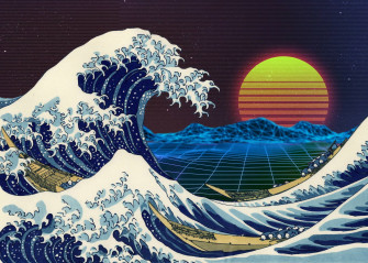 Wallpaper The Great Wave Off Kanagawa