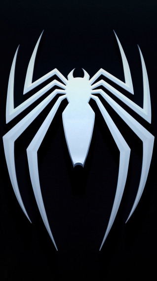 Marvel S Spider Man Black Logo 4k Phone iPhone Wallpaper 6901b