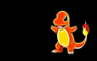 Wallpaper Charmander Pokemon Black Image