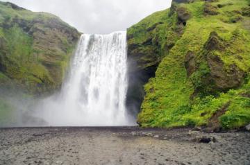 Cascade Waterfall Iceland Skogafoss Wallpaper