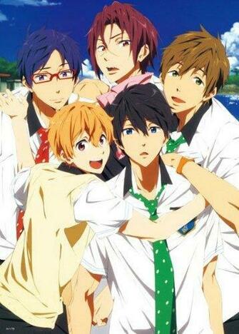 Anime Iwatobi Swim Club High Grade Laminated