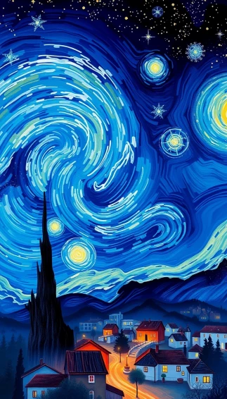 Starry Night Phone Wallpaper