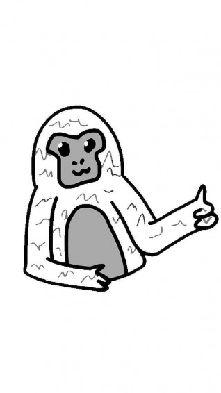 Black And White Gorilla Tag Art Wallpaper