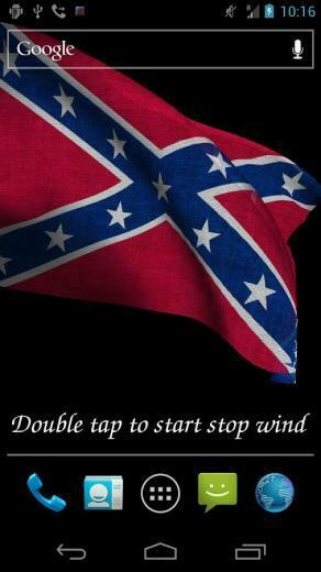 Rebel Flag Live Wallpaper Screenshot